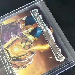 MTG The Mind Stone MSH 386 Marvel Super Heroes Foil Borderless Mythic Thanos - Image 2