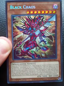 Black Chaos CORI-EN001 Chaos Origins 1st Ed. Secret rare NM-MINT Yu-Gi-Oh! TCG - Image 1