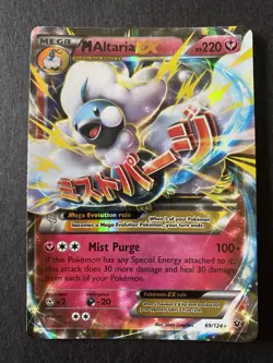 M Altaria EX 69/124 Holo EX Rare Fates Collide XY Mega Pokemon Card LP - Image 1