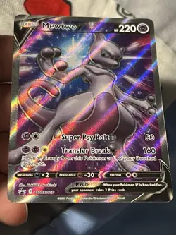 Mewtwo V - SWSH229 - Pokemon Sword & Shield Promo Ultra Rare Holo Card - Image 2