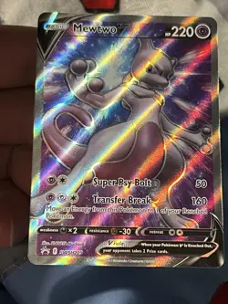 Mewtwo V - SWSH229 - Pokemon Sword & Shield Promo Ultra Rare Holo Card - Image 3