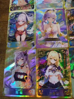 Genshin Impact Waifu 12 Card Lot - Beautiful Goddess Story Cards Yelan Jean Mona - Image 5