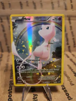 POKEMON TCG Mew XY110 Holo Black Star Promo Card 2016 Near Mint Condition - Image 1