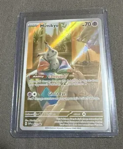 Pokemon Mimikyu TCG 075 SV Scarlet & Violet Black Star Promo Holo Card - Image 1