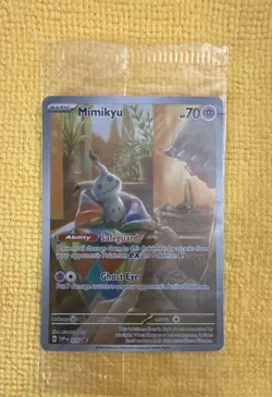 Pokemon TCG Mimikyu 075 Sv: Scarlet & Violet Black Star Promo Cards Holo Sealed - Image 1