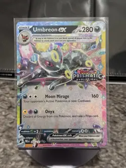 Pokemon TCG Prismatic Evolutions Umbreon EX Stamped Promo Card 060/131 NM - Image 1