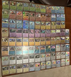 Black Bolt and White Flare PokeBall Pattern Lot of (x93) NM Cards NO DUPLICATES - Image 1