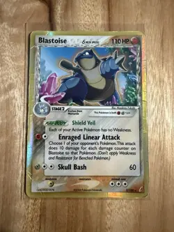 Pokemon TCG Blastoise - 2/100 - Delta Species Holo Rare Card Crystal Guardians - Image 1