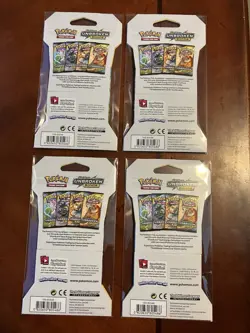 Pokemon Sun And Moon Unbroken Bonds Sleeved Booster Pack Art Set Of 4 Packs - Image 2