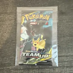Pokemon TCG Sun & Moon Team Up Sealed Booster Pack 10 Cards English - Image 1