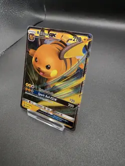 Pokemon TCG Raichu GX Sun Moon SM213 Holo Promo Mint Condition Card NM - Image 2