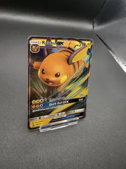 Pokemon TCG Raichu GX Sun Moon SM213 Holo Promo Mint Condition Card NM - Image 3