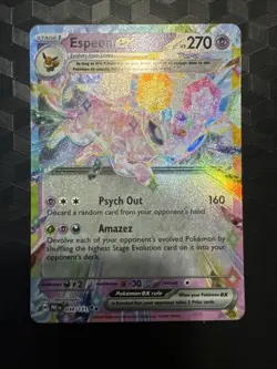 Espeon EX 034/131 Full Art NM/M Prismatic Evolutions Pokemon Card - Image 1