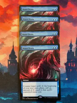 MTG Commander Legends Mana Drain Extended Art x 4 - Image 1