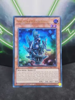 Yugioh Ancient Gear Statue MZTM-EN045 Ultra Rare 1st Edition NM - Image 1