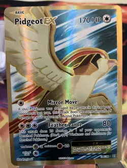 Pokemon TCG XY Evolutions Pidgeot EX Full-Art Ultra Rare Holo Card 104/108 - Image 1