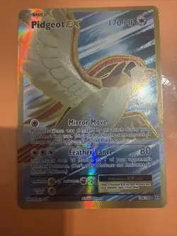 Pokemon TCG XY Evolutions Pidgeot EX Full-Art Ultra Rare Holo Card 104/108 - Image 1
