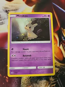 Mimikyu SM29 2017 Holo Black Star Promo Pokemon TCG Card - Image 1