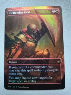 Deflecting Swat FOIL PROXY Card (FOIL ERROR) with Custom Fantasy Art Design - Image 1
