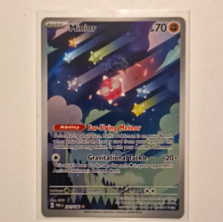 Pokemon TCG 2023 SV04 Paradox Rift Minior 201/182 Illustration Rare Holo EN - Image 1