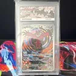 Pokemon TCG Paradox Rift Yveltal 205/182 Illustration Rare ACE Graded - Image 1
