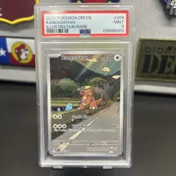 Pokemon TCG Kangaskhan Destined Rivals Illustration Rare Card 204/182 PSA 9 - Image 1