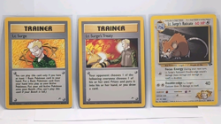 Pokemon TCG Gym Heroes 3 Card Lot Lt. Surge Treaty Raticate 17/132 51/132 - Image 1