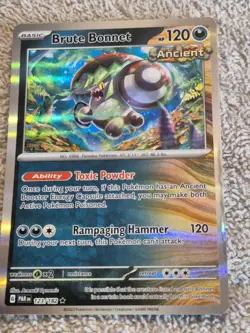 Pokemon TCG Brute Bonnet Paradox Rift 123/182 Holo Holo Rare - Image 1