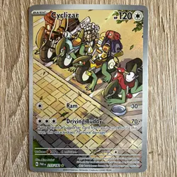 Pokemon TCG Cyclizar Sv04: Paradox Rift 215/182 EN Holo Illustration Rare - Image 1