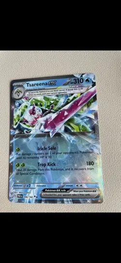 Pokemon Tsareena EX Holo Double Rare Card 046/182 Sv04: Paradox Rift - Image 1