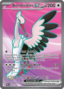 Bombirdier ex - 234/182 - SV04: Paradox Rift NM Pokemon Card - Image 1