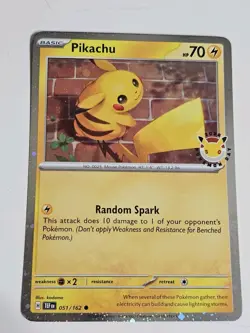 Pikachu (Pokemon Day 2026) 051/162 Miscellaneous Cards & Products Holo SWIRL! - Image 1