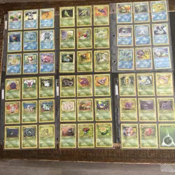 Original 1998 Pokemon Binder Lot 300+ Cards Rare Shadowless Alakazam Holo + More - Image 2