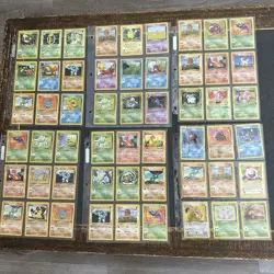 Original 1998 Pokemon Binder Lot 300+ Cards Rare Shadowless Alakazam Holo + More - Image 4