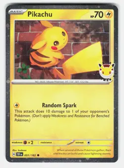 Pikachu (Pokemon Day 2026) Common Miscellaneous Cards & Products 051/162 Holo NM - Image 1