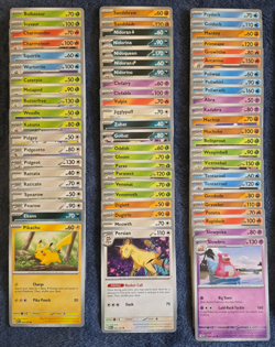 Pokemon 151 Complete Non-Holo Master Set 128/128 Cards - No Duplicates - NM - Image 2