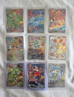First Partner Illustration Collection Pokemon Trading Cards Series 3 - Full Set - Image 1