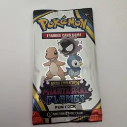 Pokemon TCG Mega Evolution Phantasmal Flames Fun Pack -3 Cards -New Pack - Image 1