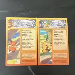 Pokemon TCG Mini Tin Lot 2 Tins, 2 art stickers, & 2 Art Cards Pikachu & Pawmi - Image 2