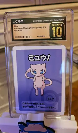 Pokemon TCG Mew Old Maid Playing Cards 2019 Jpn CGC Pristine 10 (Small Chip) - Image 1