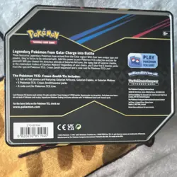 Pokemon TCG Crown Zenith Galarian Moltres Tin w/ Promo +234 cards +4 PTCGL cards - Image 3