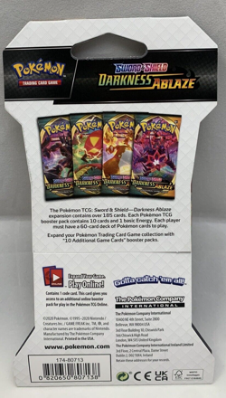 Pokemon Booster Blister Pack 2020 Sword and Shield Darkness Ablaze 10 Cards TCG - Image 2