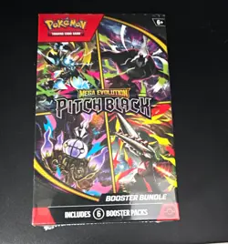 Pokemon TCG Mega Evolution—Pitch Black Booster Bundle 6 Packs 15 Cards - Image 1