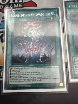 YuGiOh! Forbidden Crown BPRO-EN067 Secret Rare 1st Ed x 3 PLAYSET - Image 2