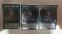 YuGiOh! Forbidden Crown BPRO-EN067 Secret Rare 1st Ed x 3 PLAYSET - Image 1