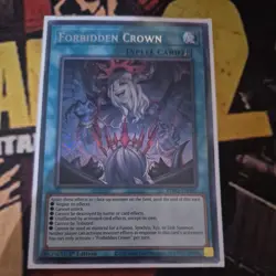 BPRO-EN067 Forbidden Crown : Secret Rare Card : 1st Edition : YuGiOh TCG - Image 1
