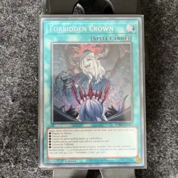 YUGIOH FORBIDDEN CROWN SECRET RARE 1ST NM BPRO-EN067 - Image 1