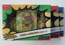 Pokemon TCG Ascended Heroes Mega ex Box Set of 3 - Meganium Emboar Feraligatr - Image 3