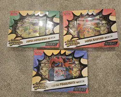 Pokemon TCG Ascended Heroes Mega ex Box Set of 3 - Meganium Emboar Feraligatr - Image 1