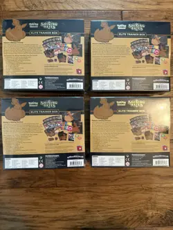 Lot of 4 Pokemon TCG Shining Fates Elite Trainer Box ETB Factory Sealed 820650808173 - Image 2
